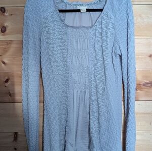 Anthropologie Meadow Rue Gray/Lilac Women's Top